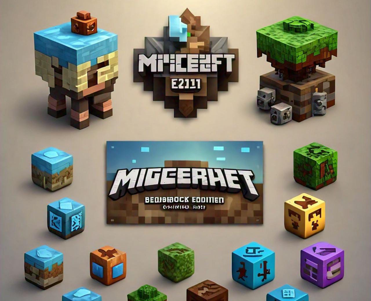 Minecraft: Bedrock Edition (2011) Game Icons Banners