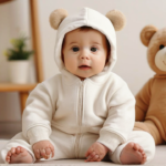 Rs 149 Bear Design Long-Sleeve Baby Jumpsuit Thespark Shop